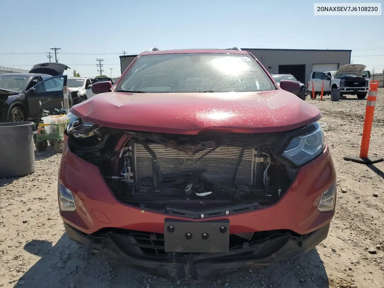 2018 Chevrolet Equinox Lt VIN: 2GNAXSEV7J6108230 Lot: 62471155
