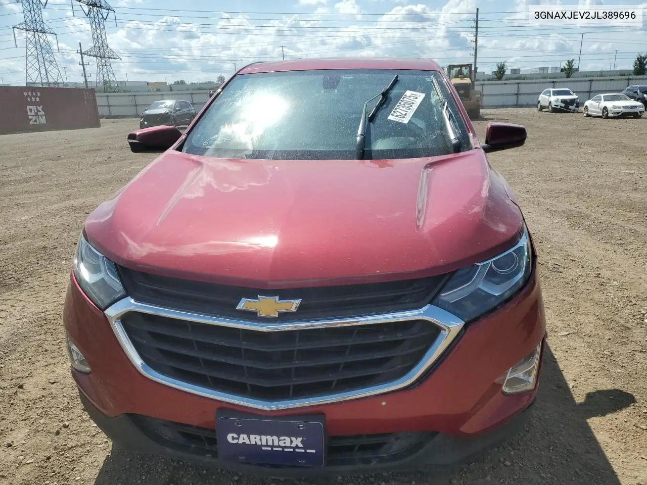 2018 Chevrolet Equinox Lt VIN: 3GNAXJEV2JL389696 Lot: 62735075