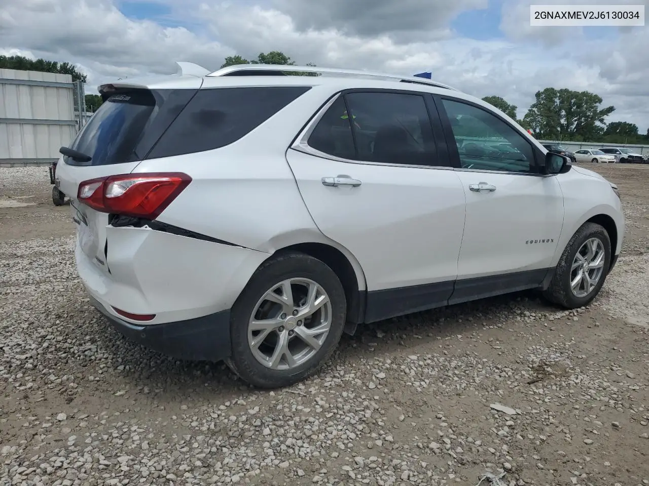 2018 Chevrolet Equinox Premier VIN: 2GNAXMEV2J6130034 Lot: 62883445