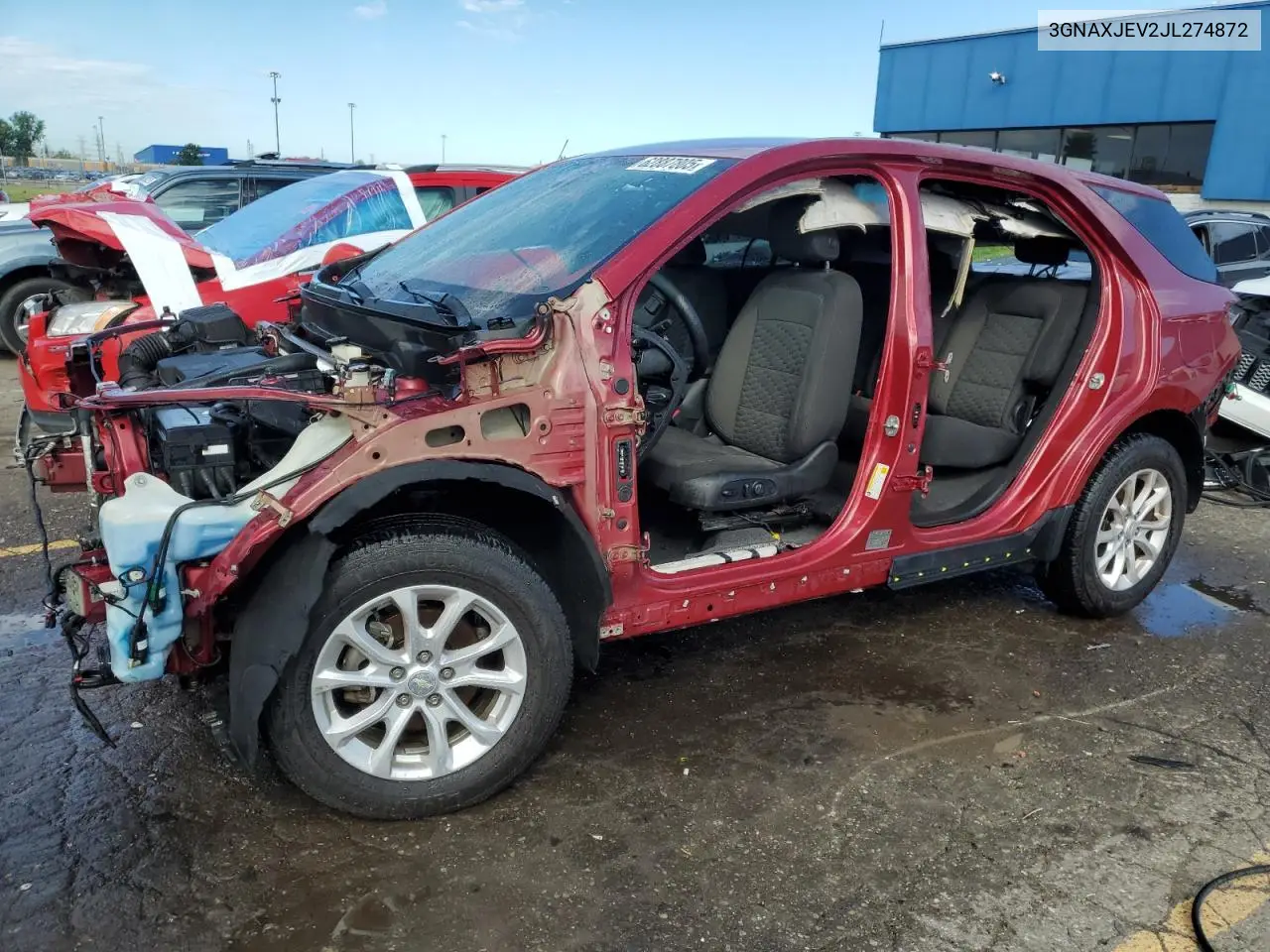 2018 Chevrolet Equinox Lt VIN: 3GNAXJEV2JL274872 Lot: 62887805