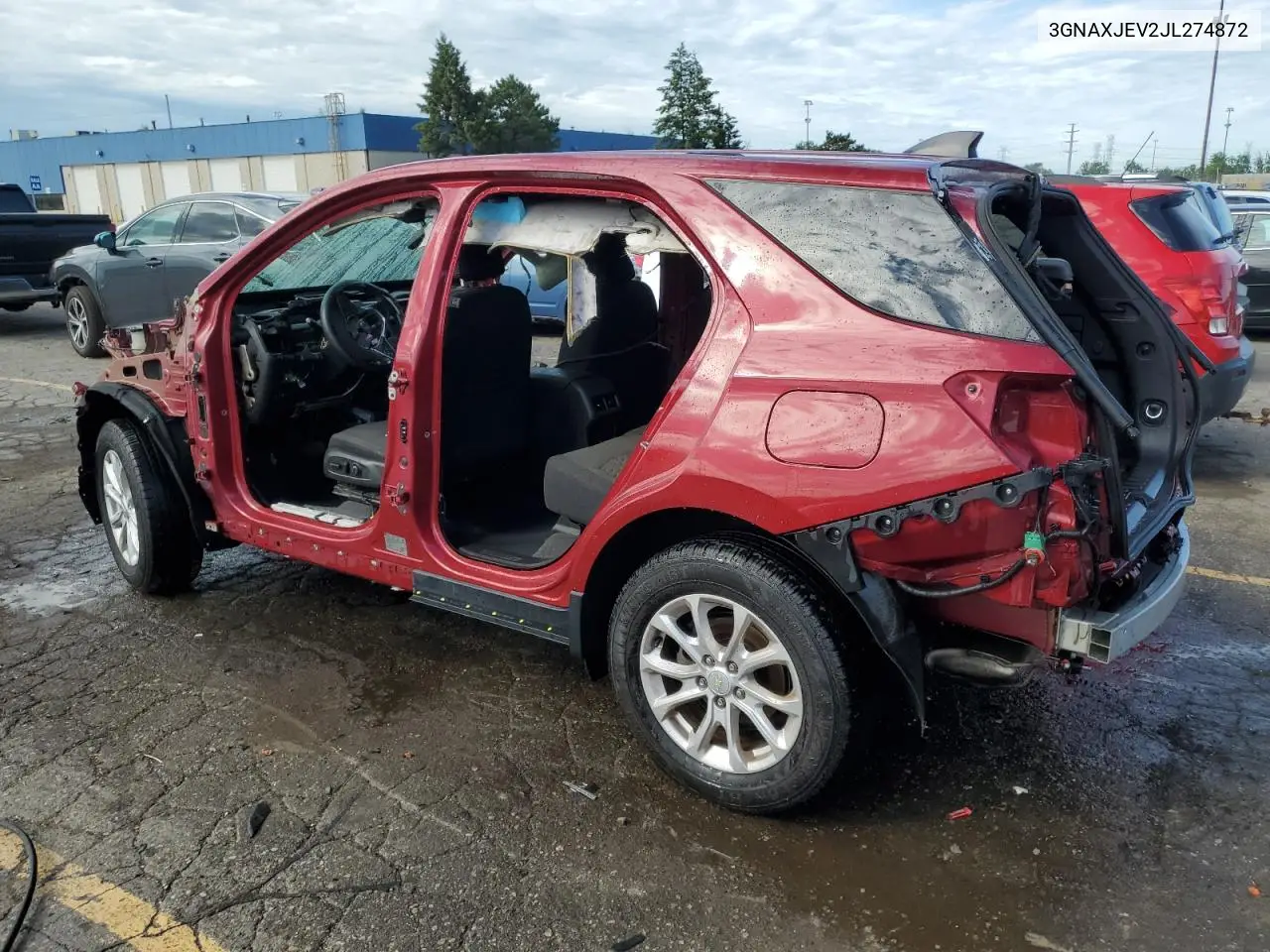2018 Chevrolet Equinox Lt VIN: 3GNAXJEV2JL274872 Lot: 62887805
