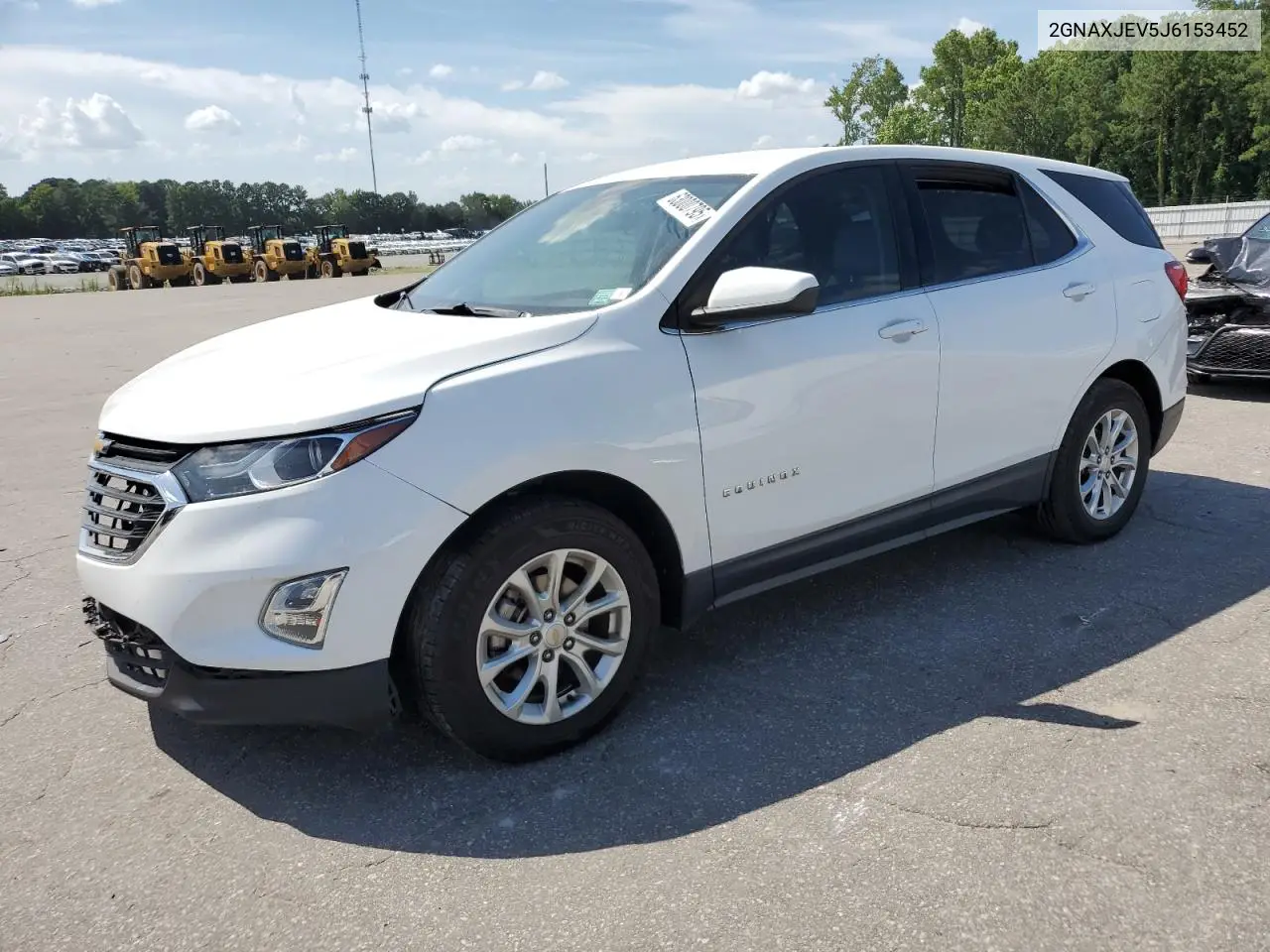 2018 Chevrolet Equinox Lt VIN: 2GNAXJEV5J6153452 Lot: 63000795