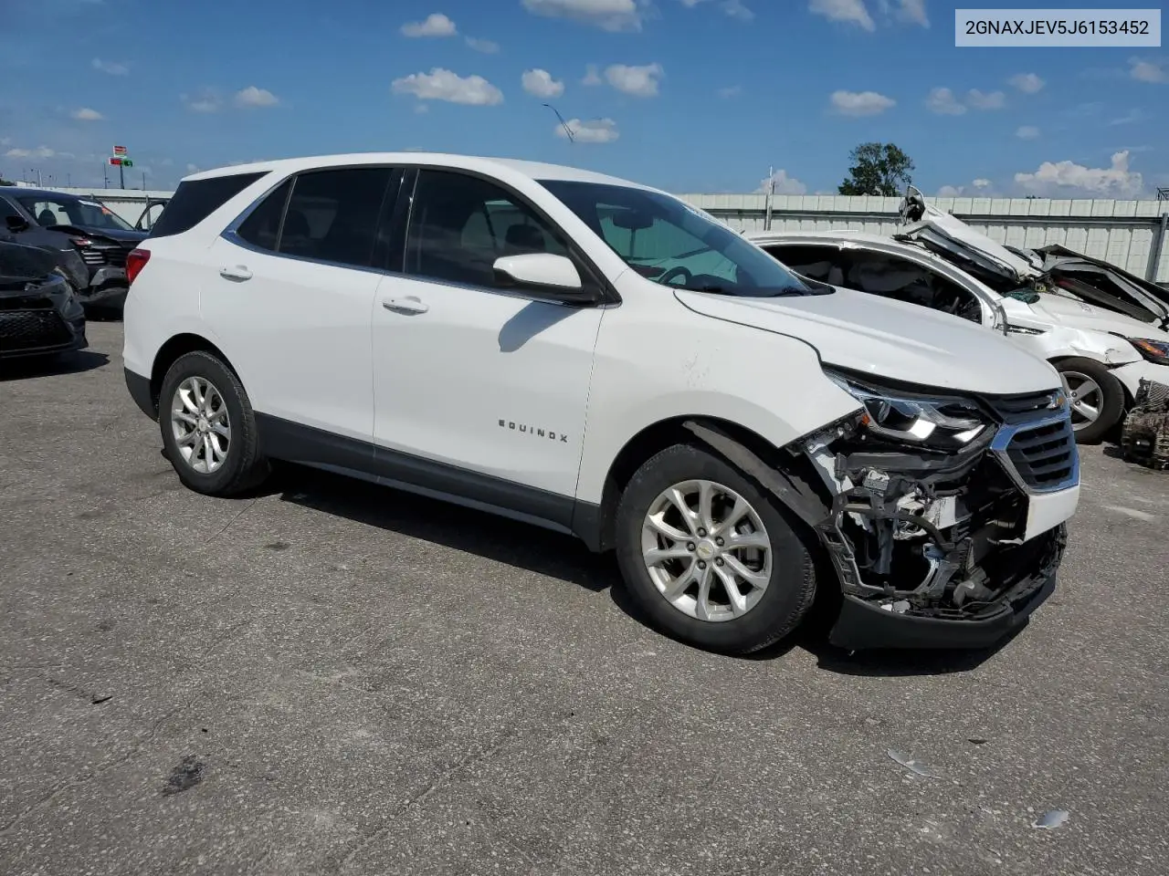 2018 Chevrolet Equinox Lt VIN: 2GNAXJEV5J6153452 Lot: 63000795