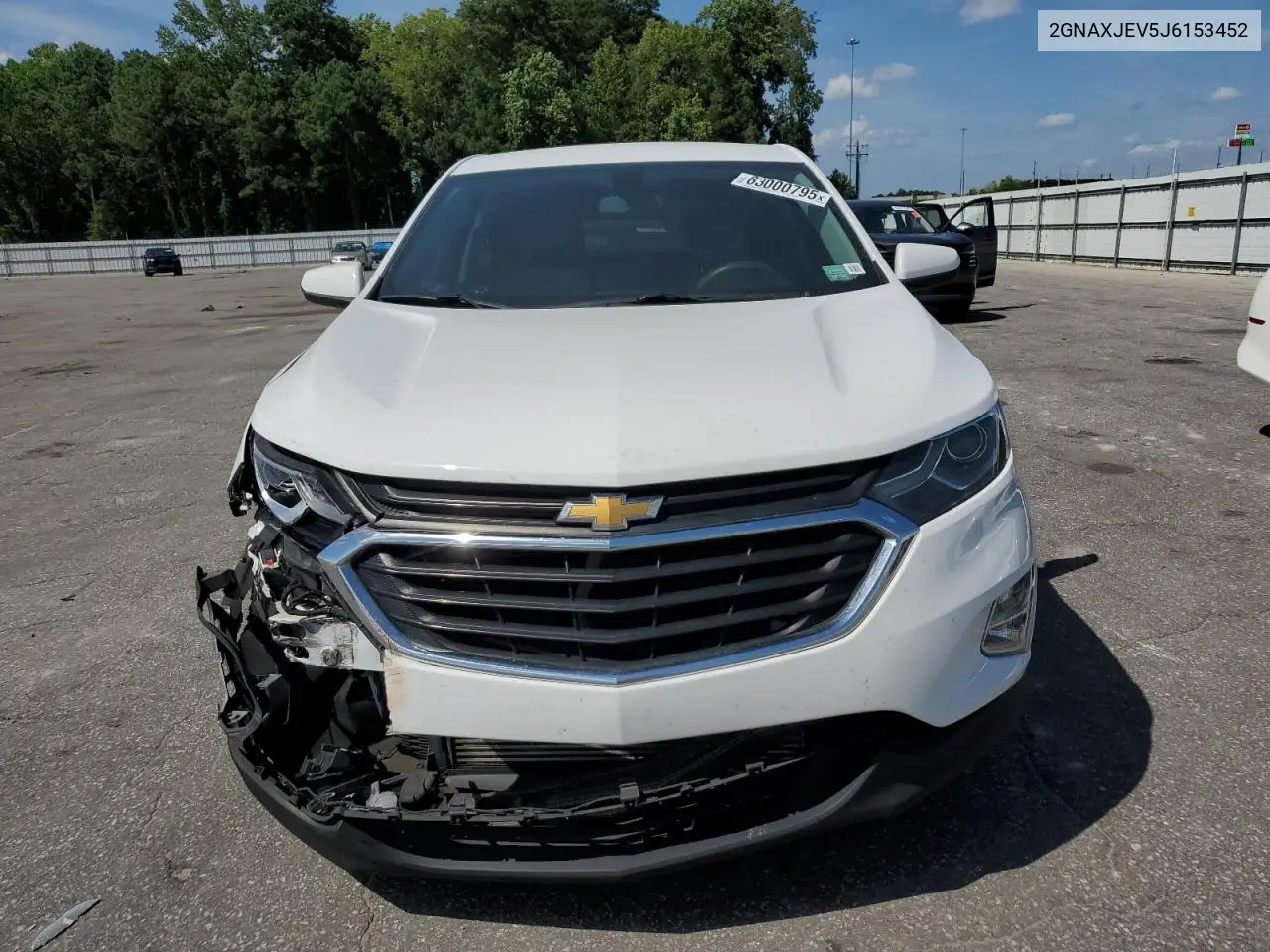 2018 Chevrolet Equinox Lt VIN: 2GNAXJEV5J6153452 Lot: 63000795