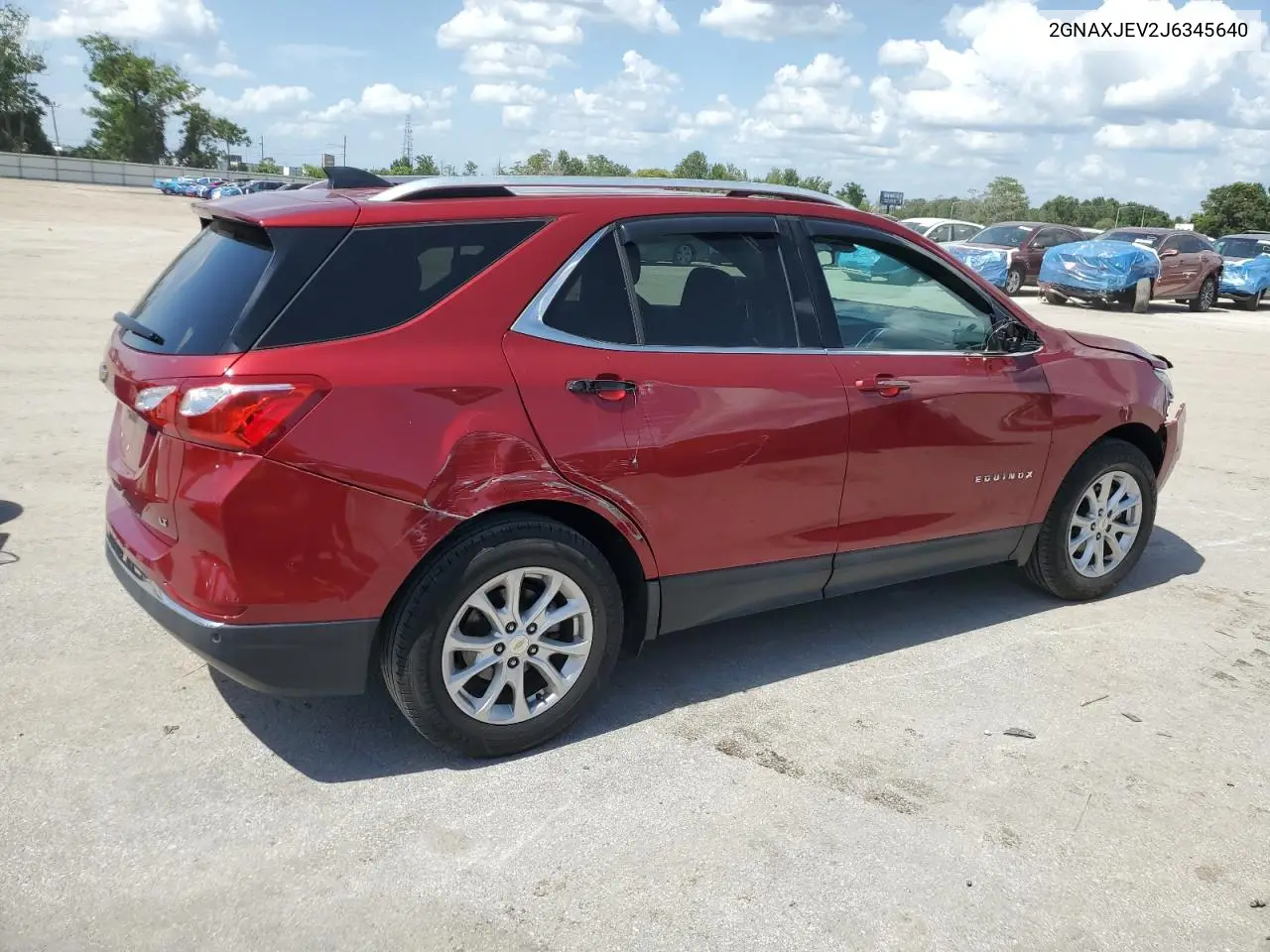 2018 Chevrolet Equinox Lt VIN: 2GNAXJEV2J6345640 Lot: 63108355