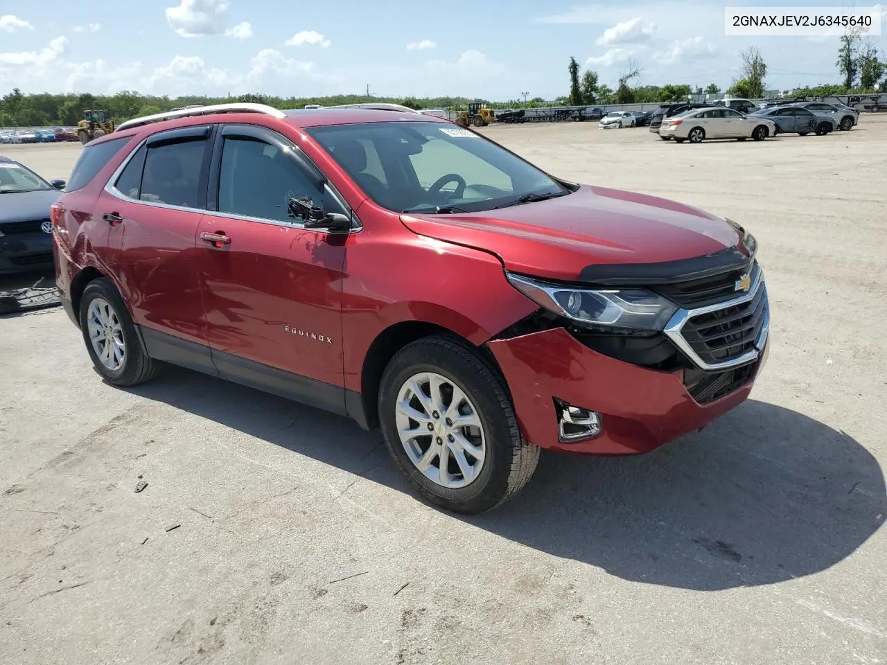2018 Chevrolet Equinox Lt VIN: 2GNAXJEV2J6345640 Lot: 63108355