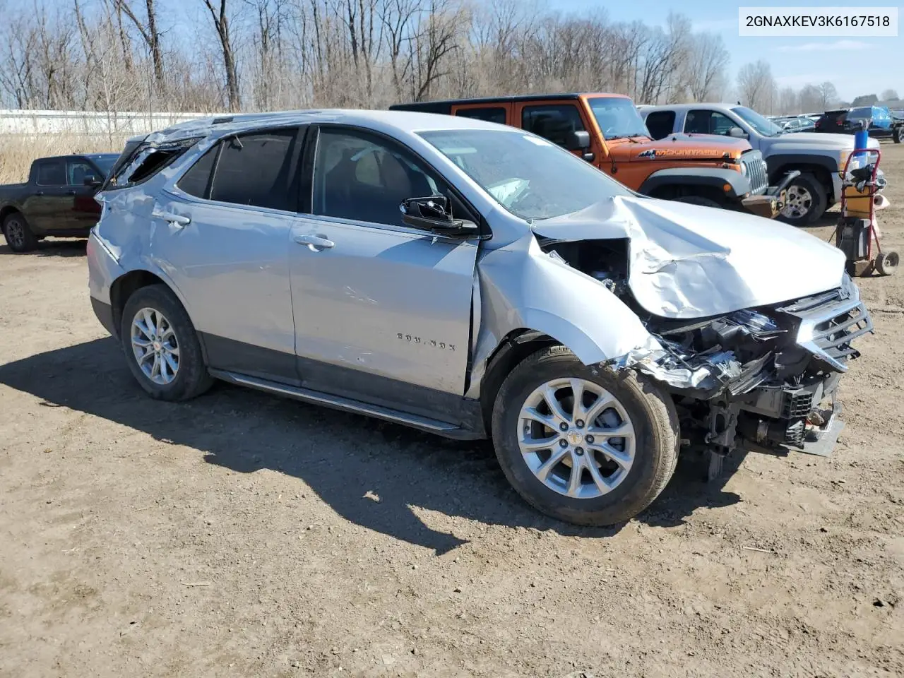 2019 Chevrolet Equinox Lt VIN: 2GNAXKEV3K6167518 Lot: 49777835