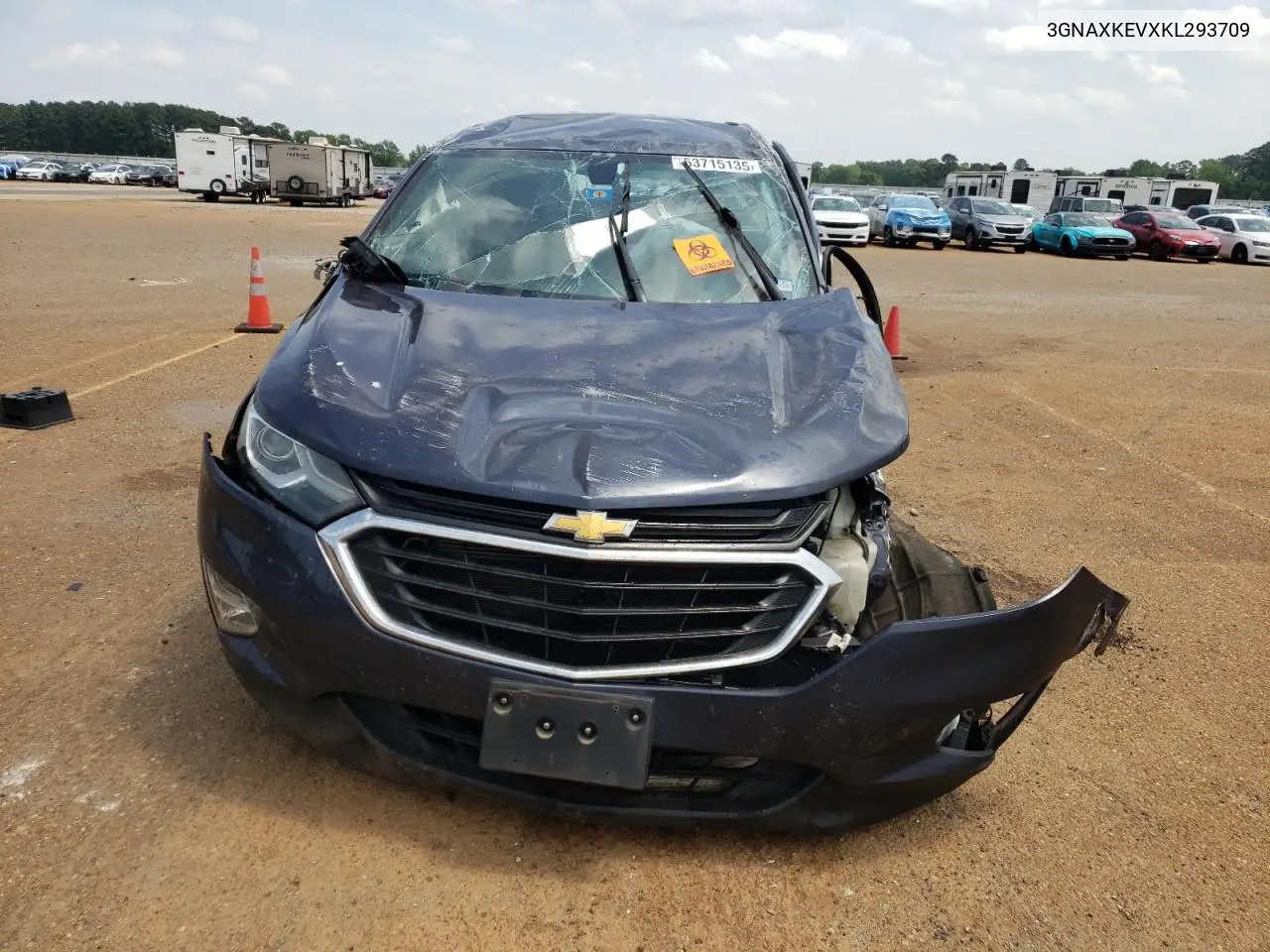 2019 Chevrolet Equinox Lt VIN: 3GNAXKEVXKL293709 Lot: 53715135