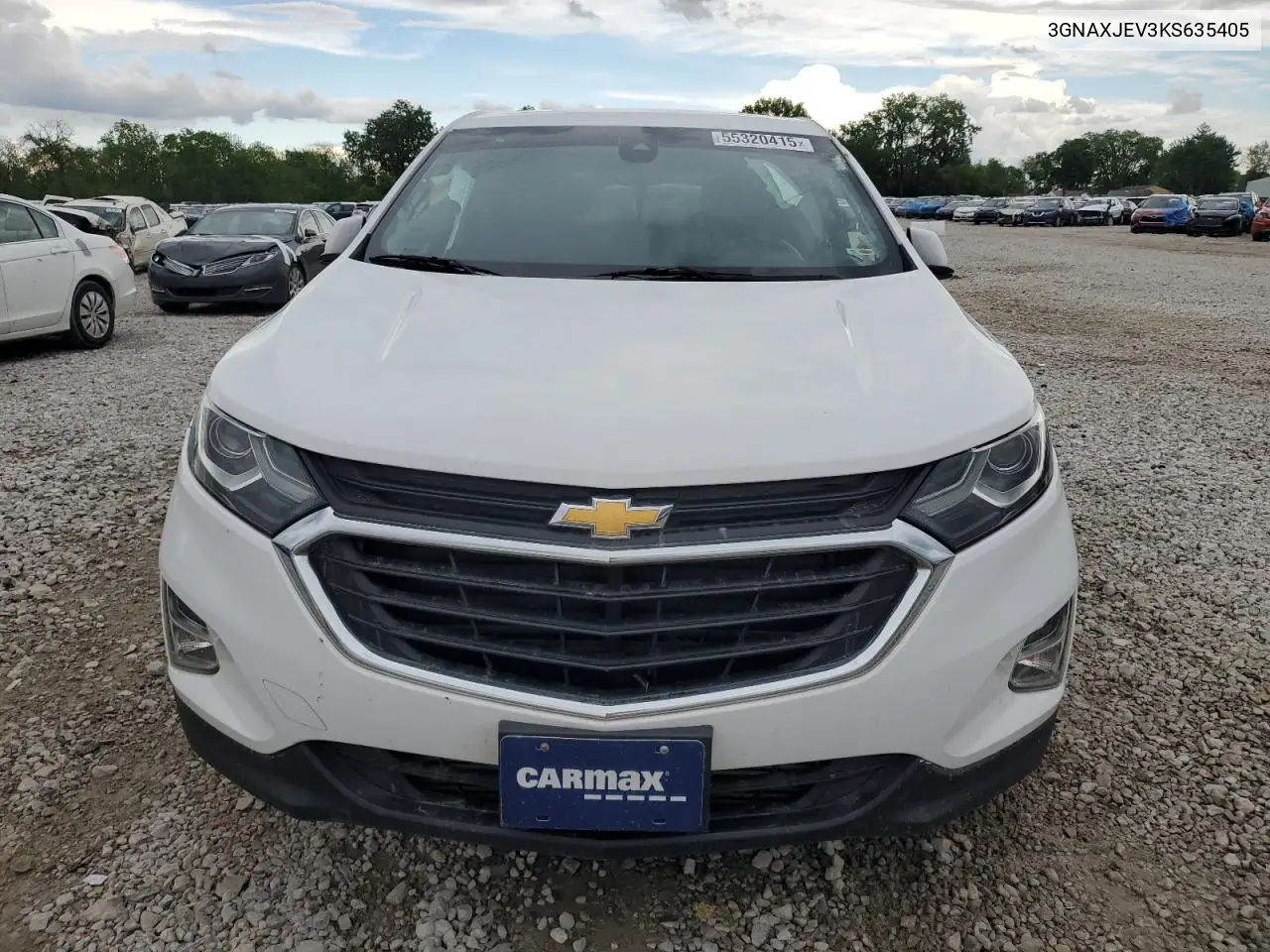 2019 Chevrolet Equinox Lt VIN: 3GNAXJEV3KS635405 Lot: 55320415