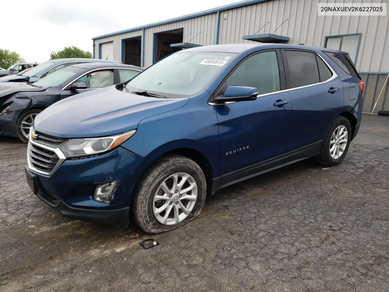 2019 Chevrolet Equinox Lt VIN: 2GNAXUEV2K6227025 Lot: 55804915