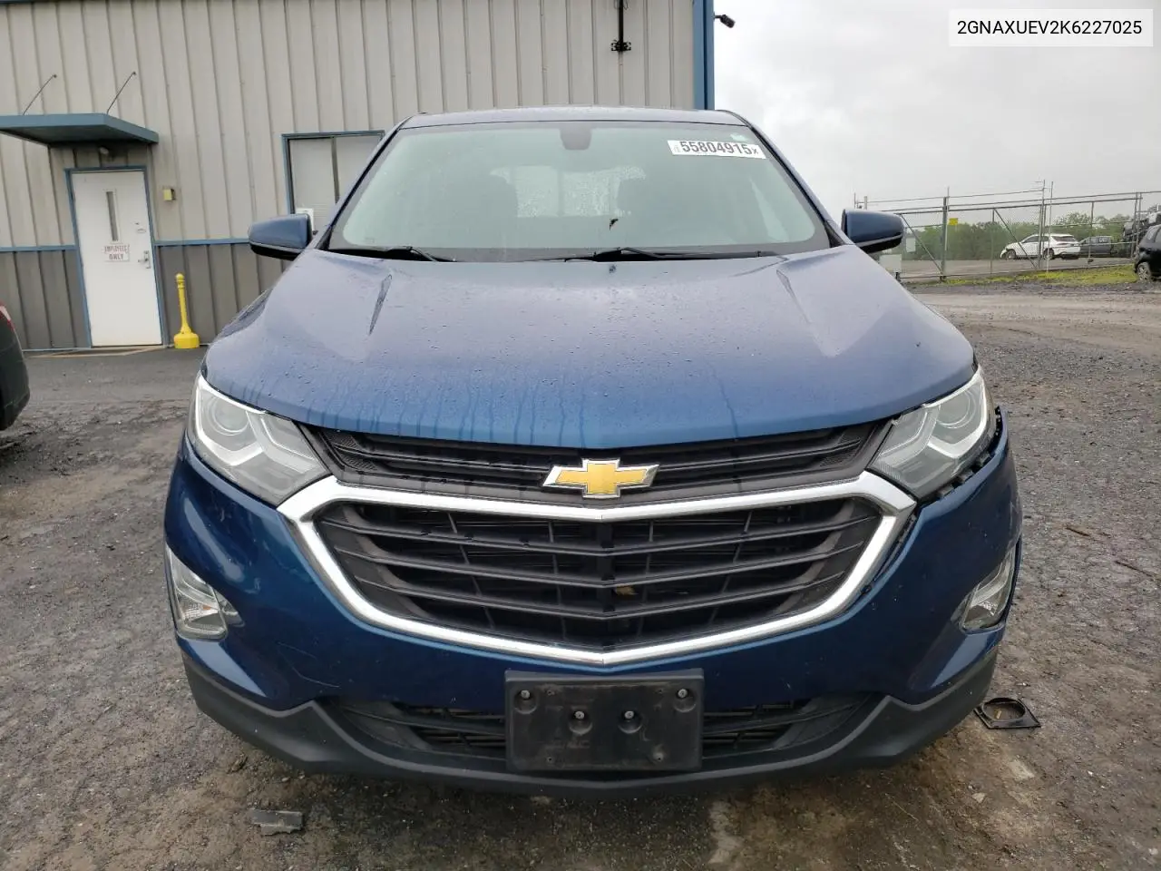 2019 Chevrolet Equinox Lt VIN: 2GNAXUEV2K6227025 Lot: 55804915