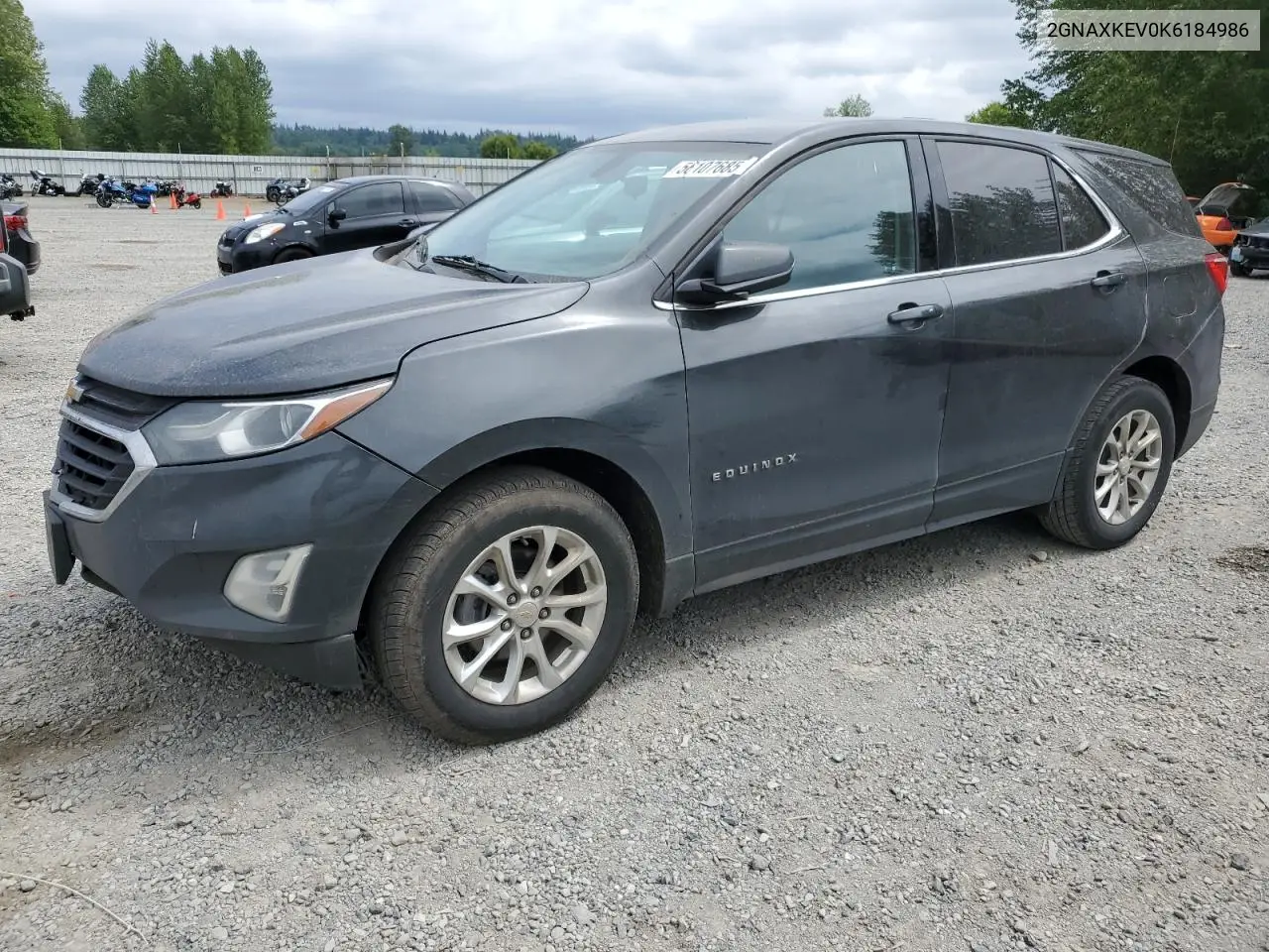 2019 Chevrolet Equinox Lt VIN: 2GNAXKEV0K6184986 Lot: 56107685