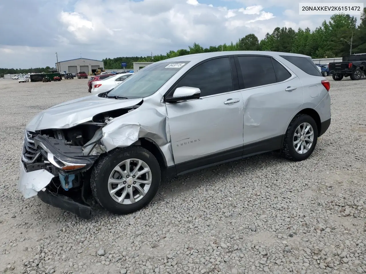2019 Chevrolet Equinox Lt VIN: 2GNAXKEV2K6151472 Lot: 56430115