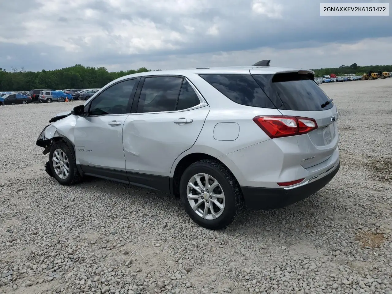 2019 Chevrolet Equinox Lt VIN: 2GNAXKEV2K6151472 Lot: 56430115