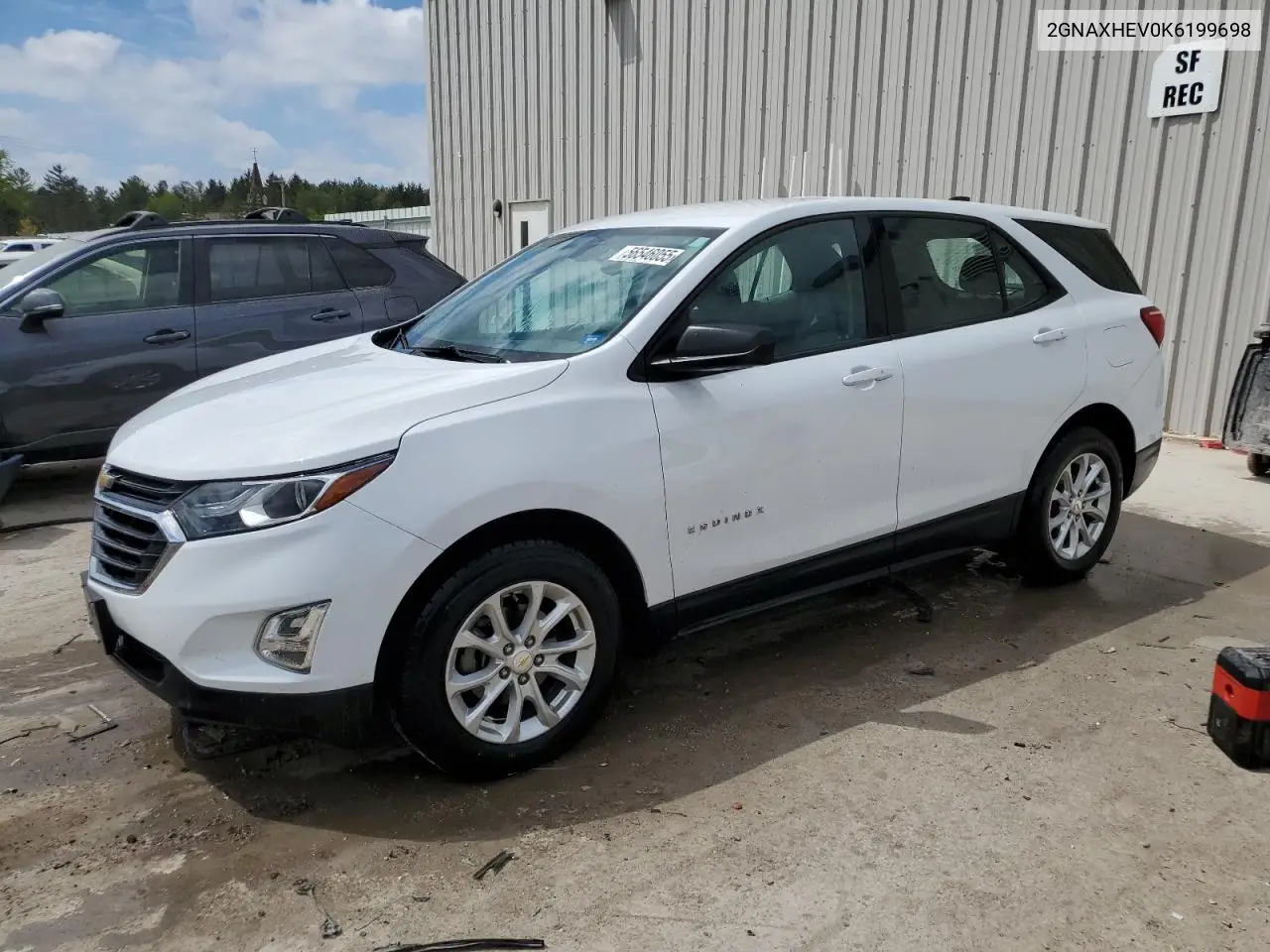 2019 Chevrolet Equinox Ls VIN: 2GNAXHEV0K6199698 Lot: 56546055