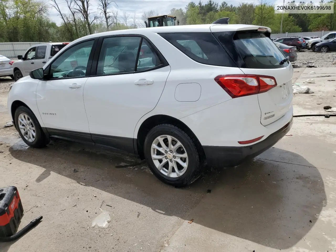 2019 Chevrolet Equinox Ls VIN: 2GNAXHEV0K6199698 Lot: 56546055