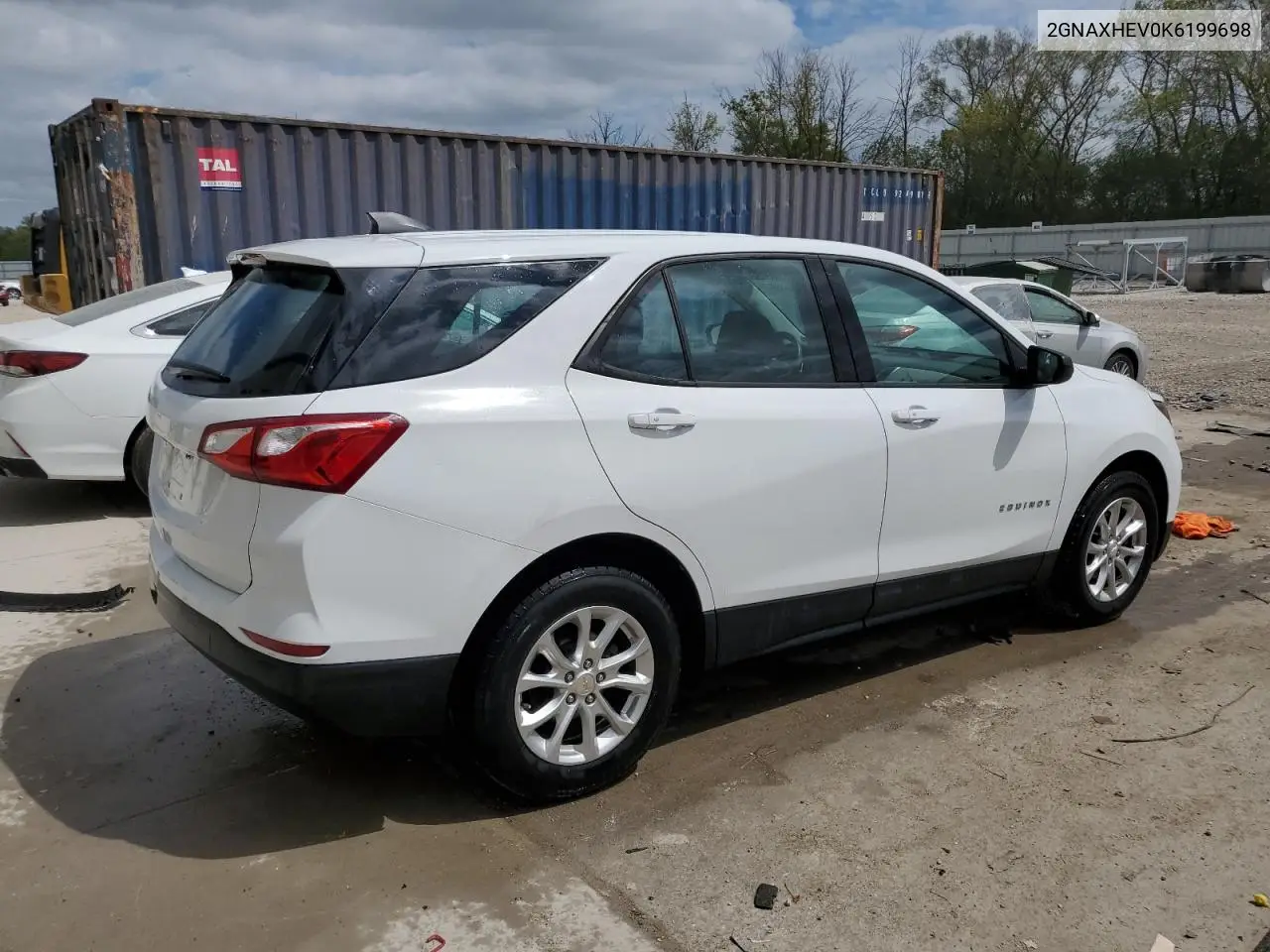 2019 Chevrolet Equinox Ls VIN: 2GNAXHEV0K6199698 Lot: 56546055