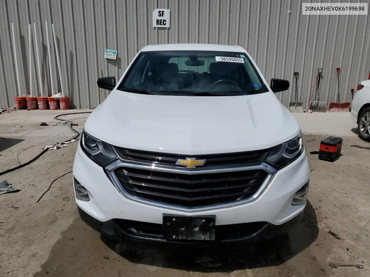 2019 Chevrolet Equinox Ls VIN: 2GNAXHEV0K6199698 Lot: 56546055