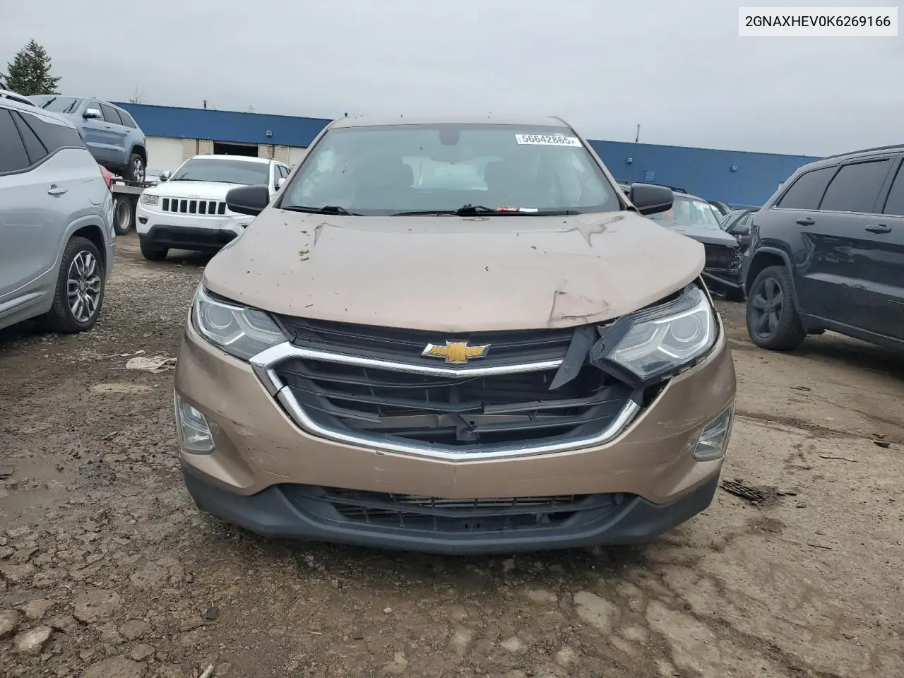 2019 Chevrolet Equinox Ls VIN: 2GNAXHEV0K6269166 Lot: 56642865