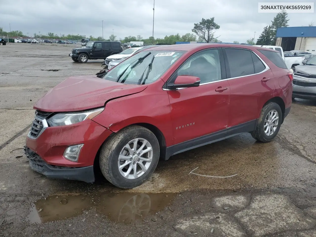 2019 Chevrolet Equinox Lt VIN: 3GNAXTEV4KS659269 Lot: 56706915