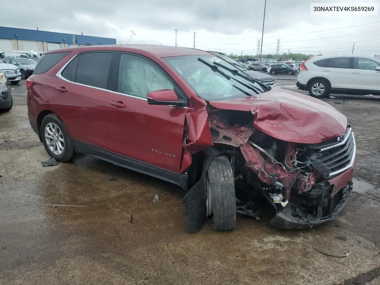 2019 Chevrolet Equinox Lt VIN: 3GNAXTEV4KS659269 Lot: 56706915