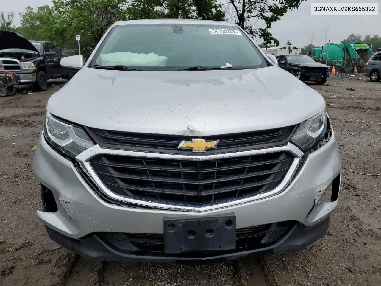 2019 Chevrolet Equinox Lt VIN: 3GNAXKEV9KS665322 Lot: 56720305