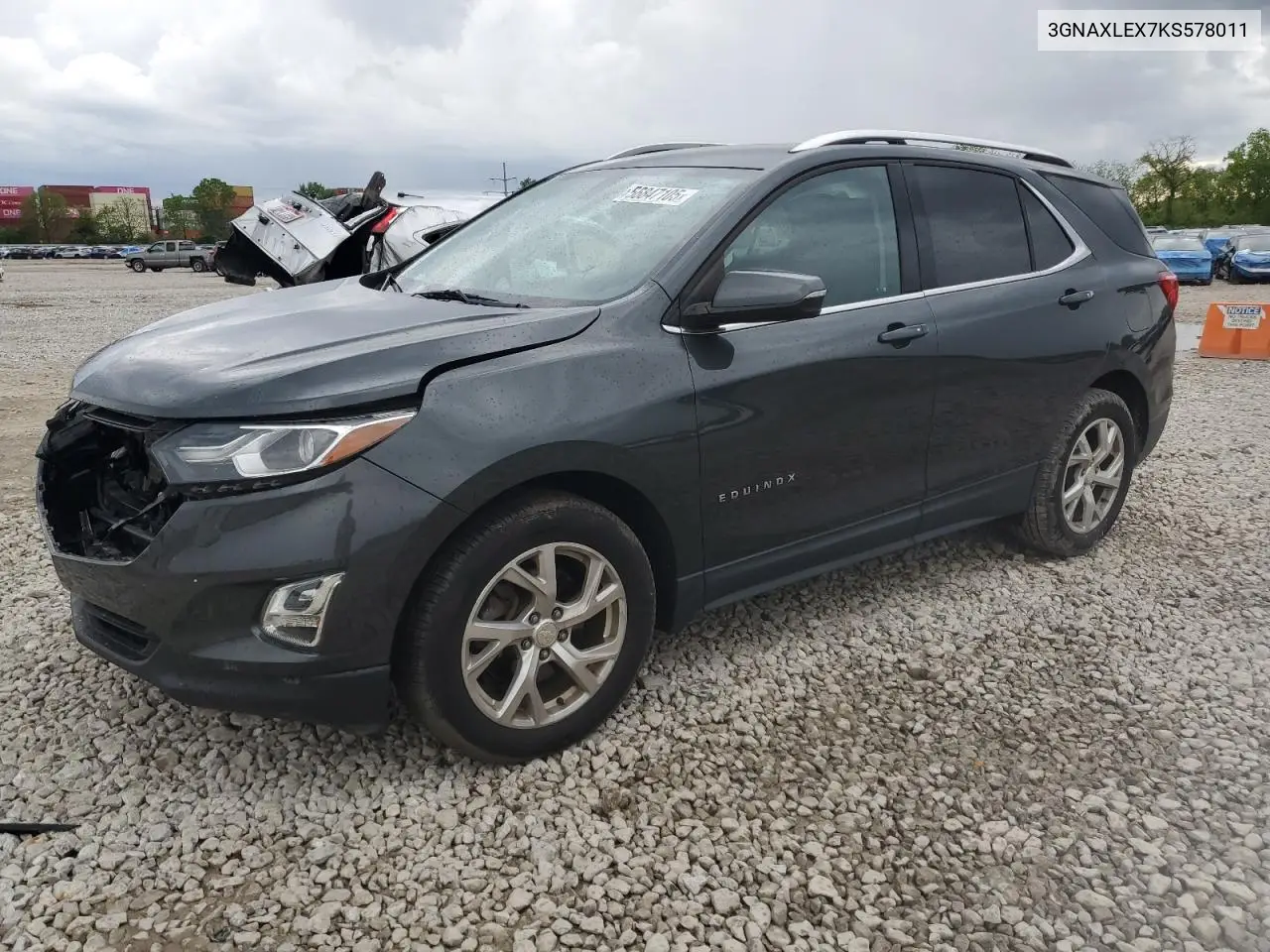 2019 Chevrolet Equinox Lt VIN: 3GNAXLEX7KS578011 Lot: 56847105