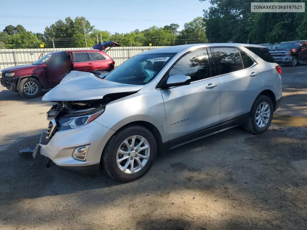 2019 Chevrolet Equinox Lt VIN: 2GNAXKEV3K6197621 Lot: 56854335