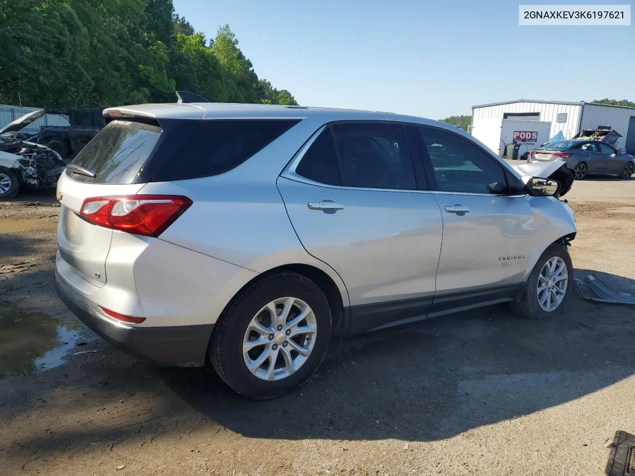 2019 Chevrolet Equinox Lt VIN: 2GNAXKEV3K6197621 Lot: 56854335