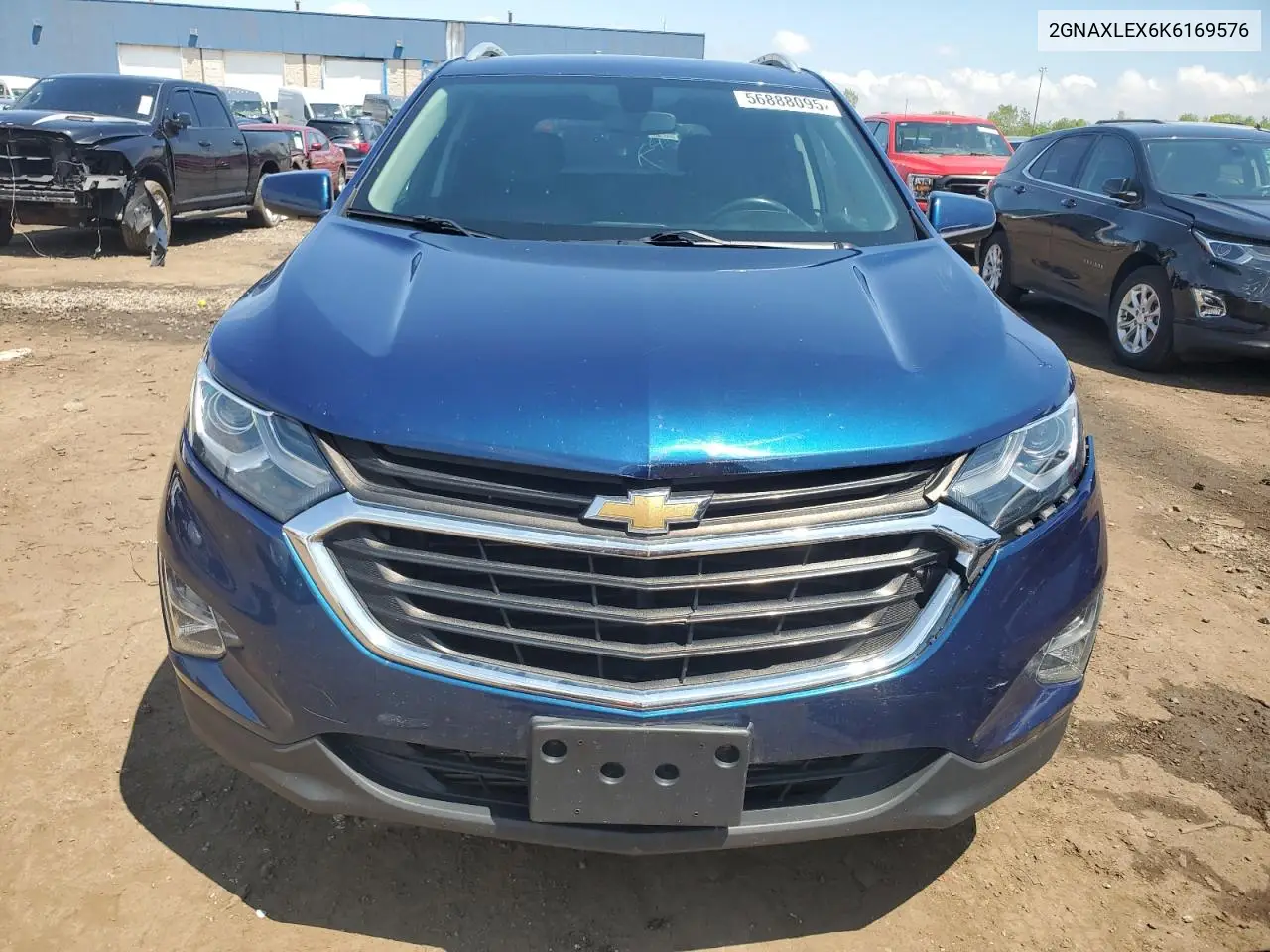 2019 Chevrolet Equinox Lt VIN: 2GNAXLEX6K6169576 Lot: 56888095