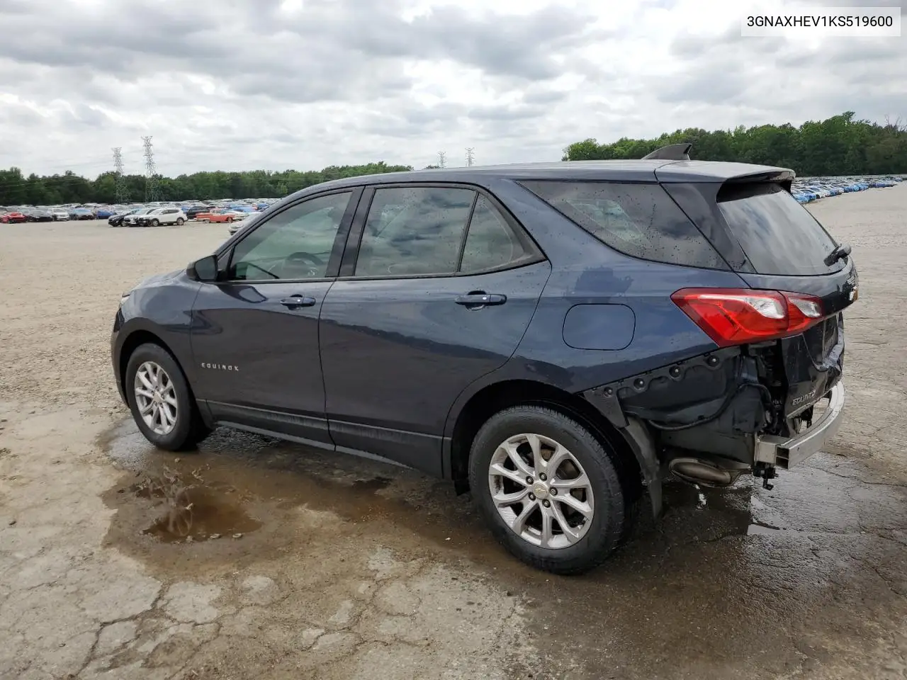 2019 Chevrolet Equinox Ls VIN: 3GNAXHEV1KS519600 Lot: 56973815
