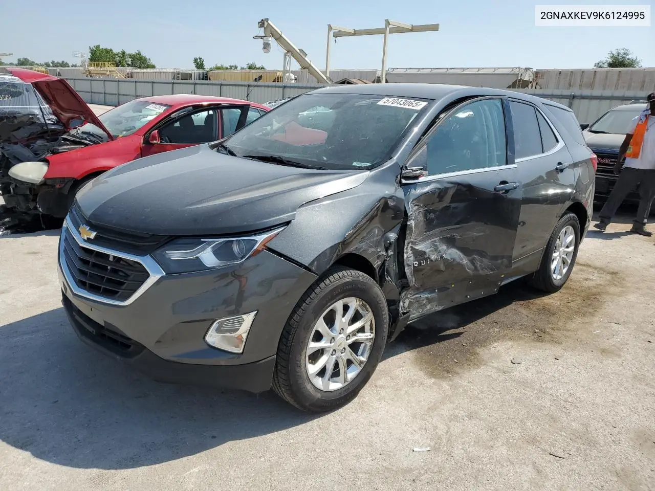 2019 Chevrolet Equinox Lt VIN: 2GNAXKEV9K6124995 Lot: 57043065
