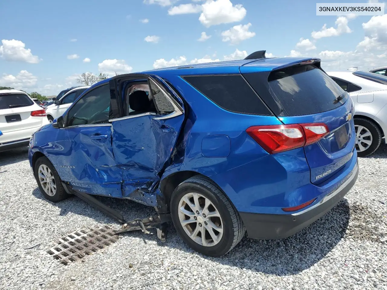 2019 Chevrolet Equinox Lt VIN: 3GNAXKEV3KS540204 Lot: 57111925