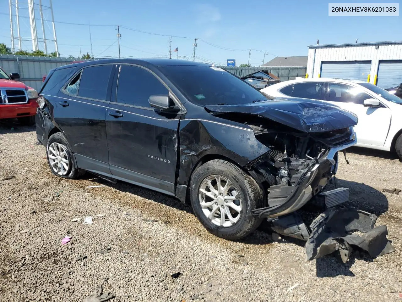 2019 Chevrolet Equinox Ls VIN: 2GNAXHEV8K6201083 Lot: 58038855