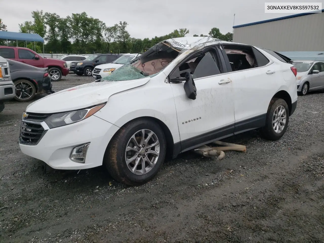 2019 Chevrolet Equinox Lt VIN: 3GNAXKEV8KS597532 Lot: 58654475