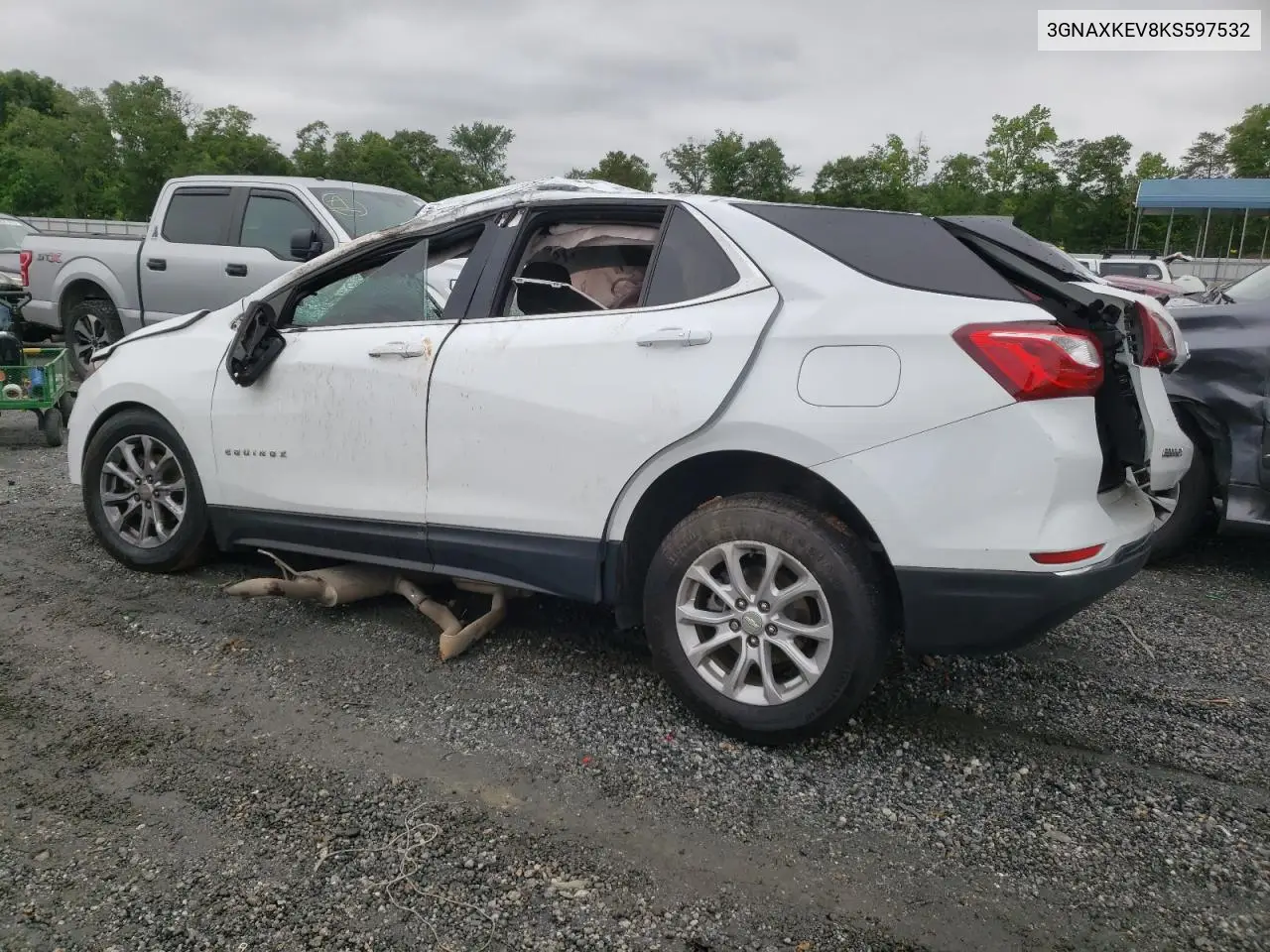 2019 Chevrolet Equinox Lt VIN: 3GNAXKEV8KS597532 Lot: 58654475