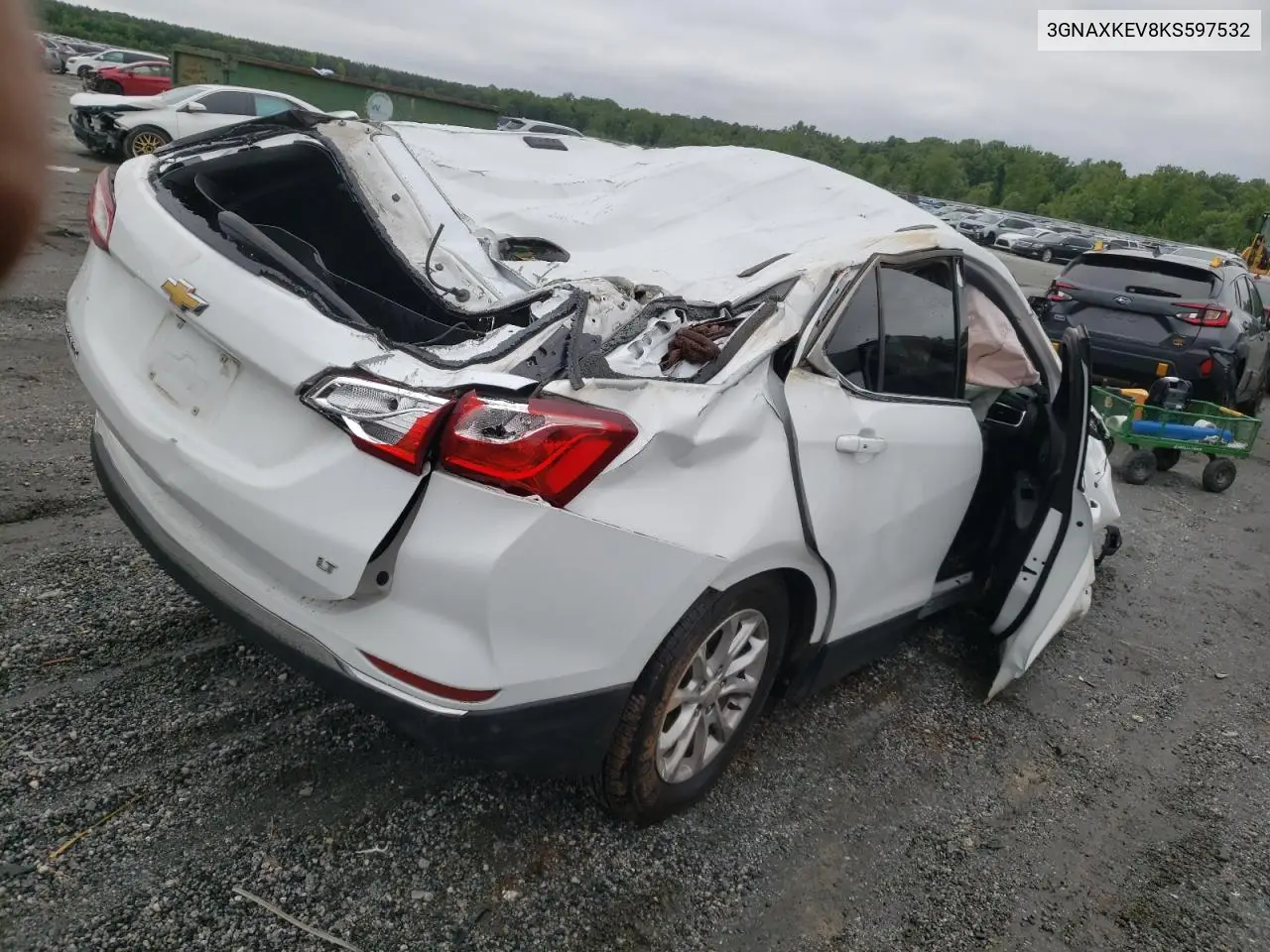 2019 Chevrolet Equinox Lt VIN: 3GNAXKEV8KS597532 Lot: 58654475