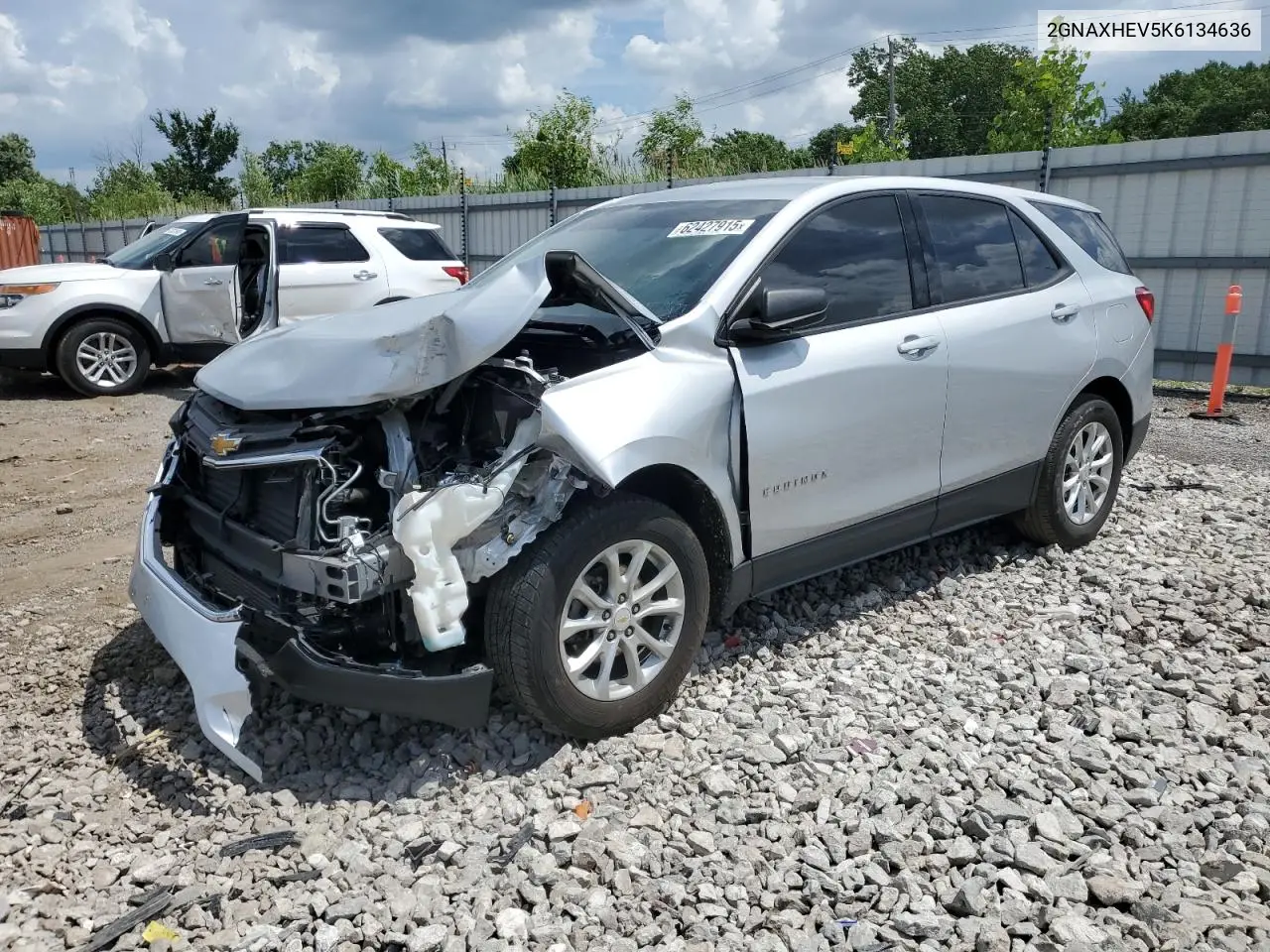 2019 Chevrolet Equinox Ls VIN: 2GNAXHEV5K6134636 Lot: 62427915