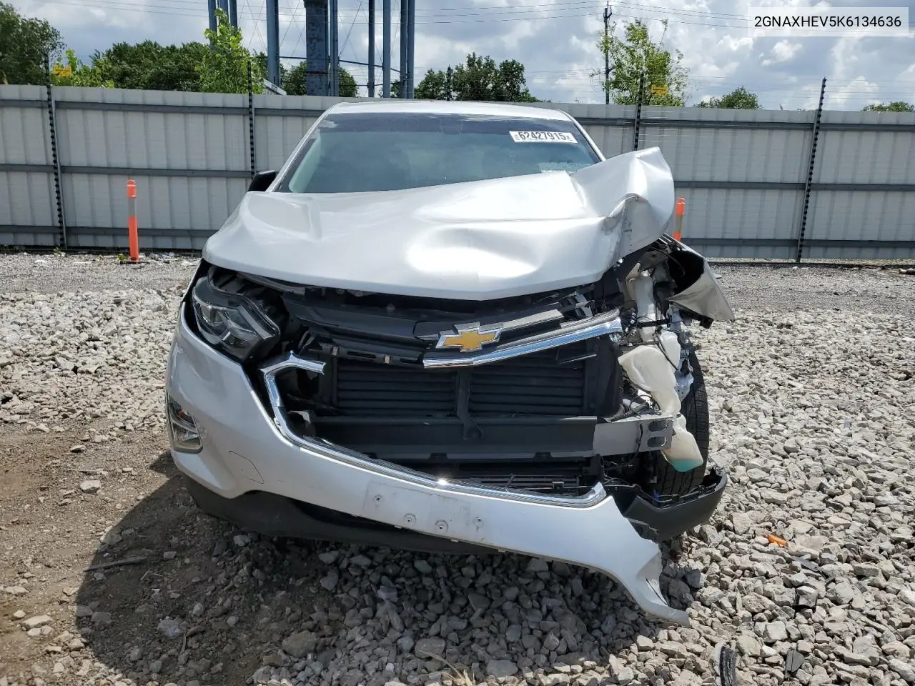 2019 Chevrolet Equinox Ls VIN: 2GNAXHEV5K6134636 Lot: 62427915