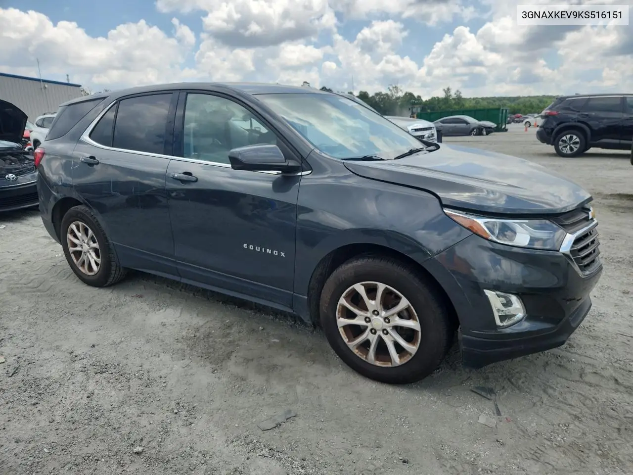 2019 Chevrolet Equinox Lt VIN: 3GNAXKEV9KS516151 Lot: 62457875