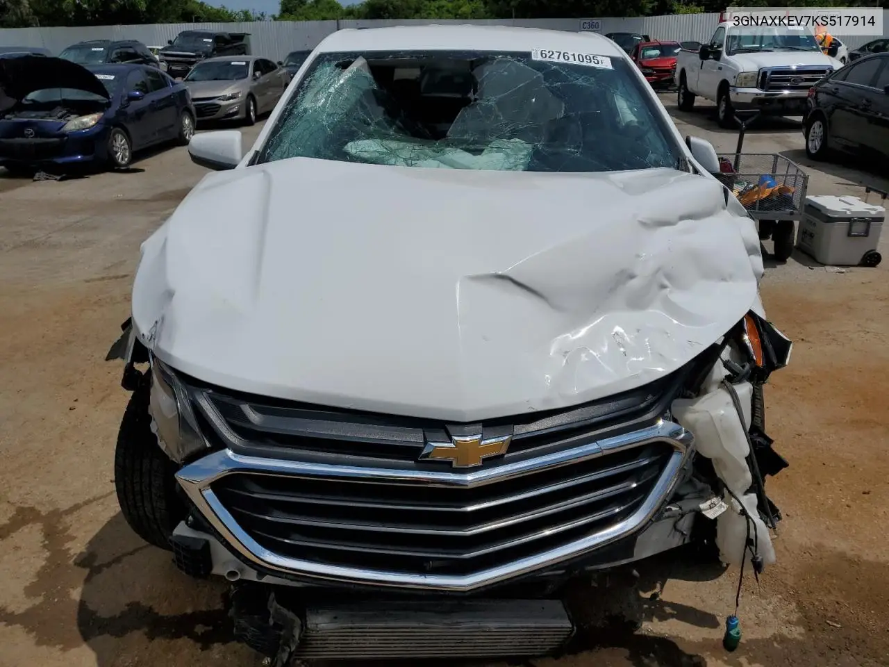 2019 Chevrolet Equinox Lt VIN: 3GNAXKEV7KS517914 Lot: 62761095