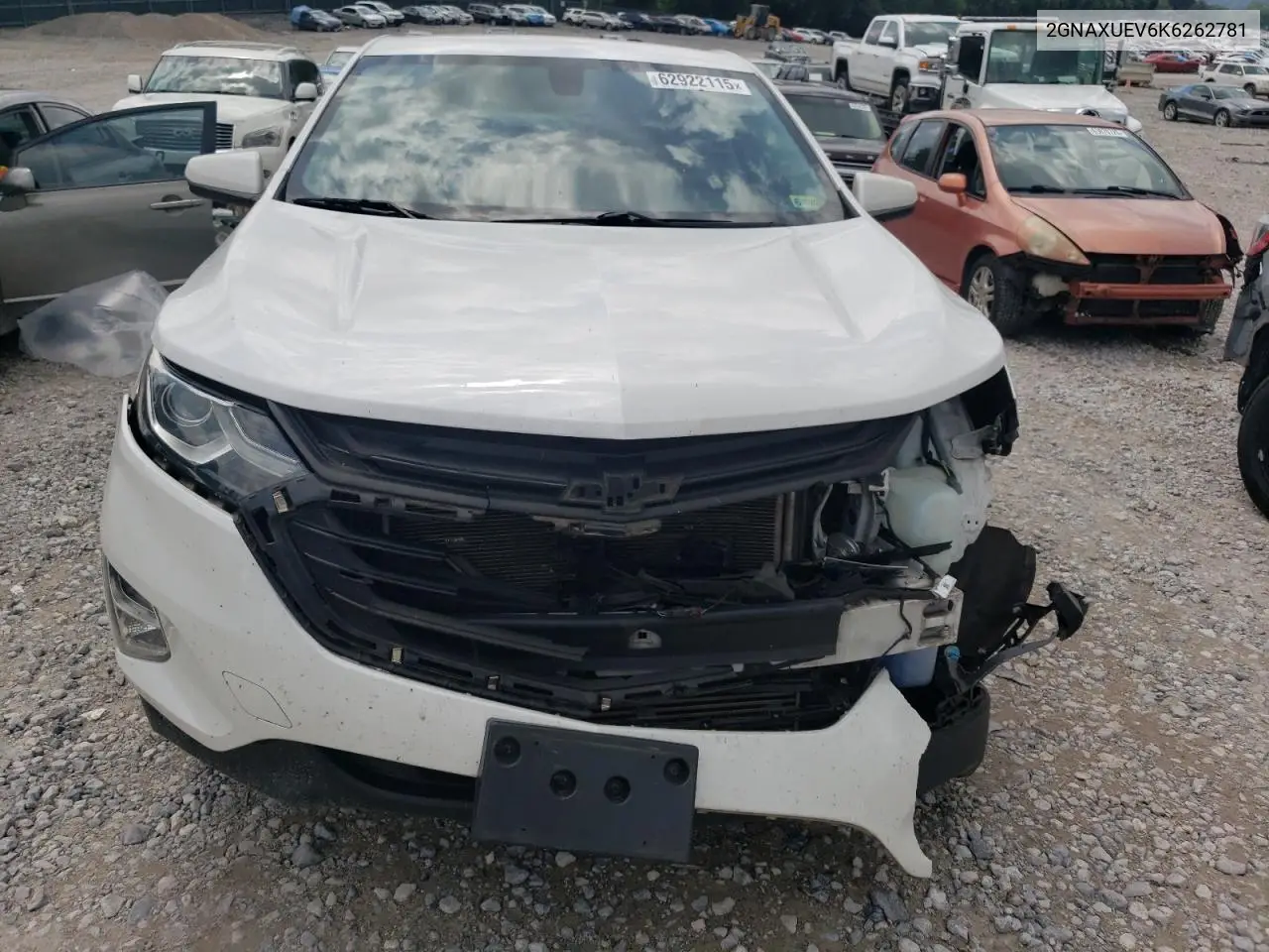 2019 Chevrolet Equinox Lt VIN: 2GNAXUEV6K6262781 Lot: 62922115