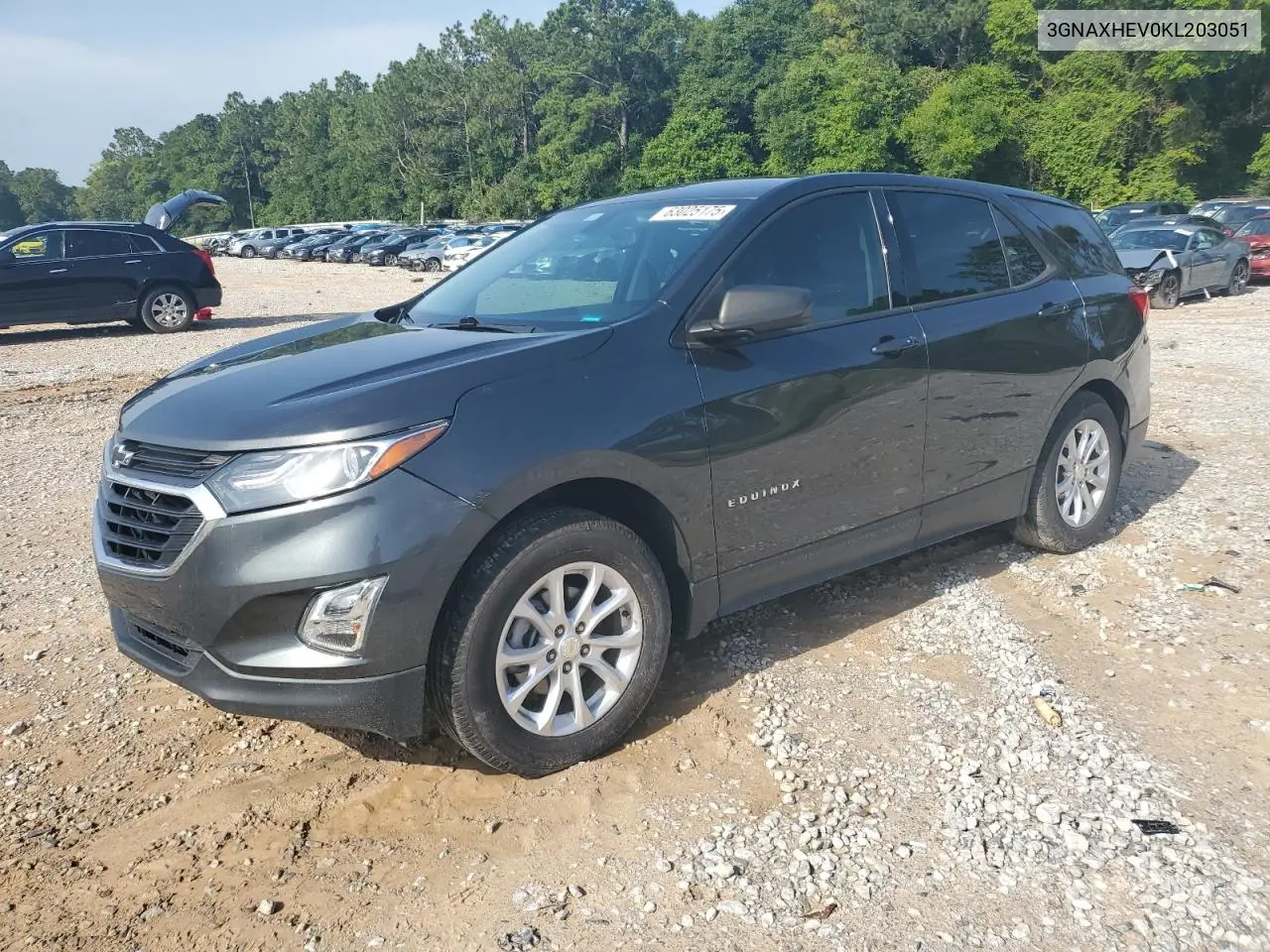 2019 Chevrolet Equinox Ls VIN: 3GNAXHEV0KL203051 Lot: 63025175
