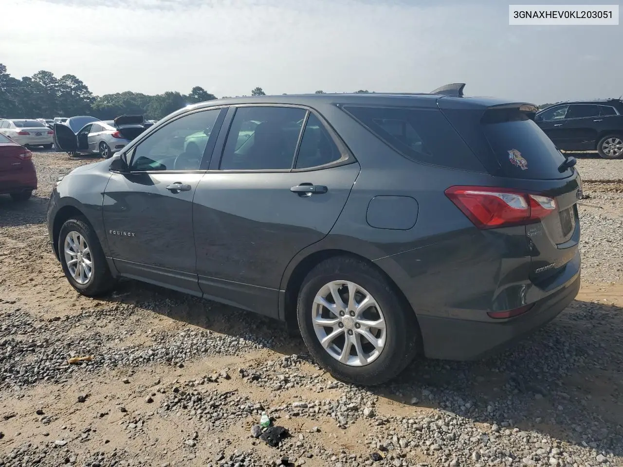 2019 Chevrolet Equinox Ls VIN: 3GNAXHEV0KL203051 Lot: 63025175
