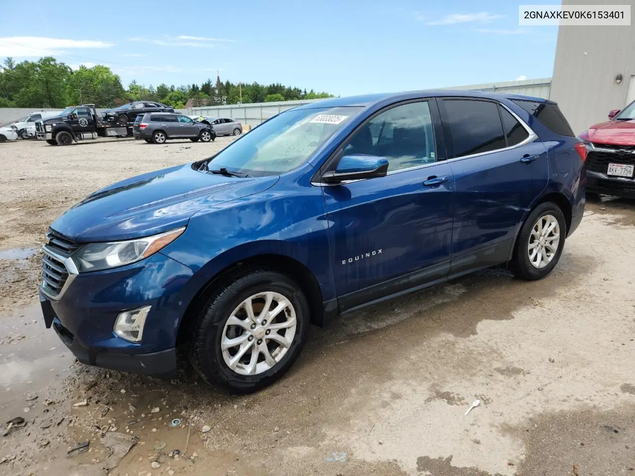 2019 Chevrolet Equinox Lt VIN: 2GNAXKEV0K6153401 Lot: 63033025