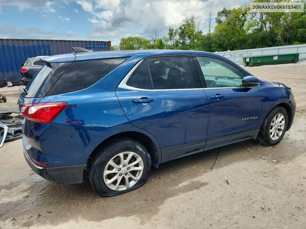 2019 Chevrolet Equinox Lt VIN: 2GNAXKEV0K6153401 Lot: 63033025