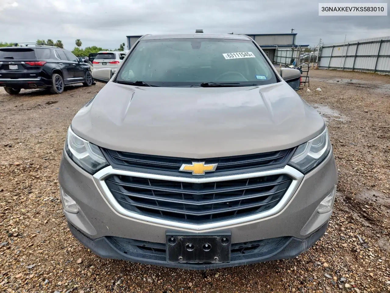 2019 Chevrolet Equinox Lt VIN: 3GNAXKEV7KS583010 Lot: 63111545