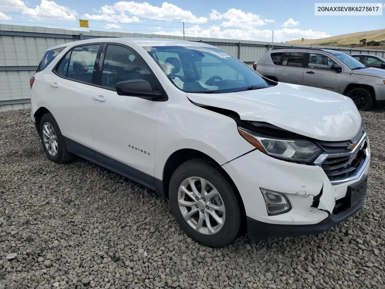 2019 Chevrolet Equinox Ls VIN: 2GNAXSEV8K6275617 Lot: 63263705