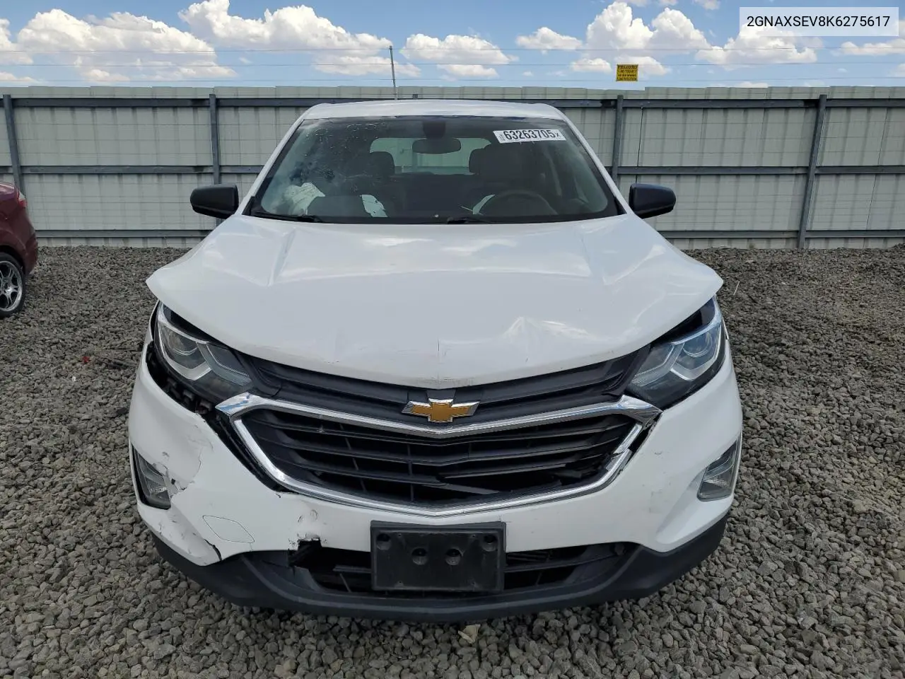 2019 Chevrolet Equinox Ls VIN: 2GNAXSEV8K6275617 Lot: 63263705