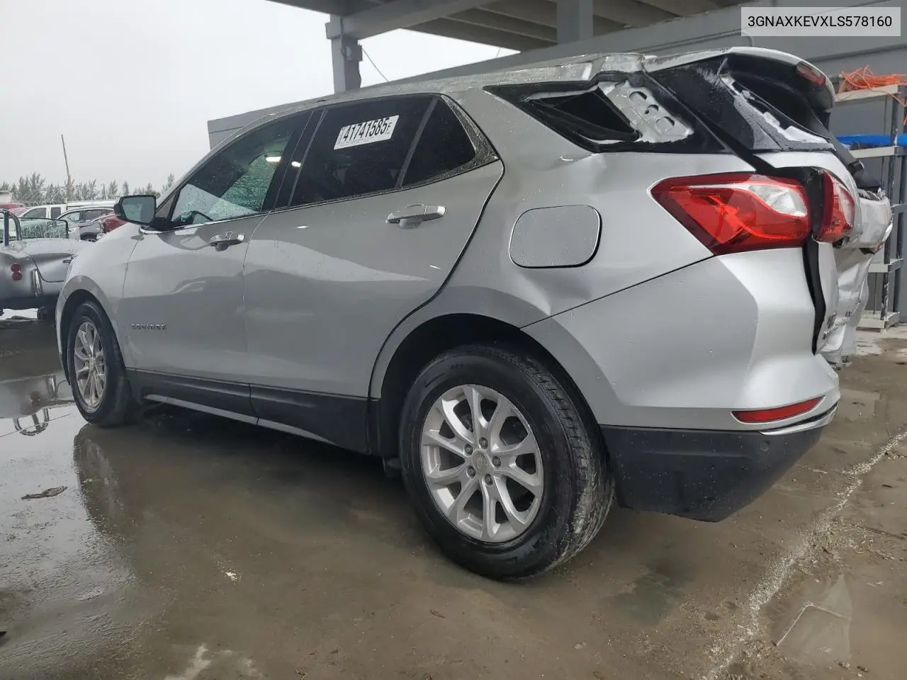 2020 Chevrolet Equinox Lt VIN: 3GNAXKEVXLS578160 Lot: 41741585